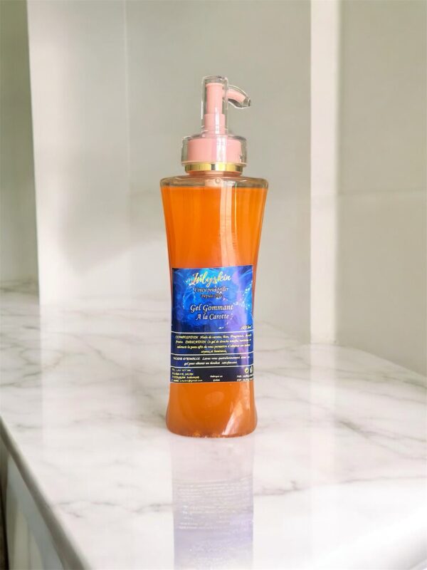 Gel gommant à la carotte